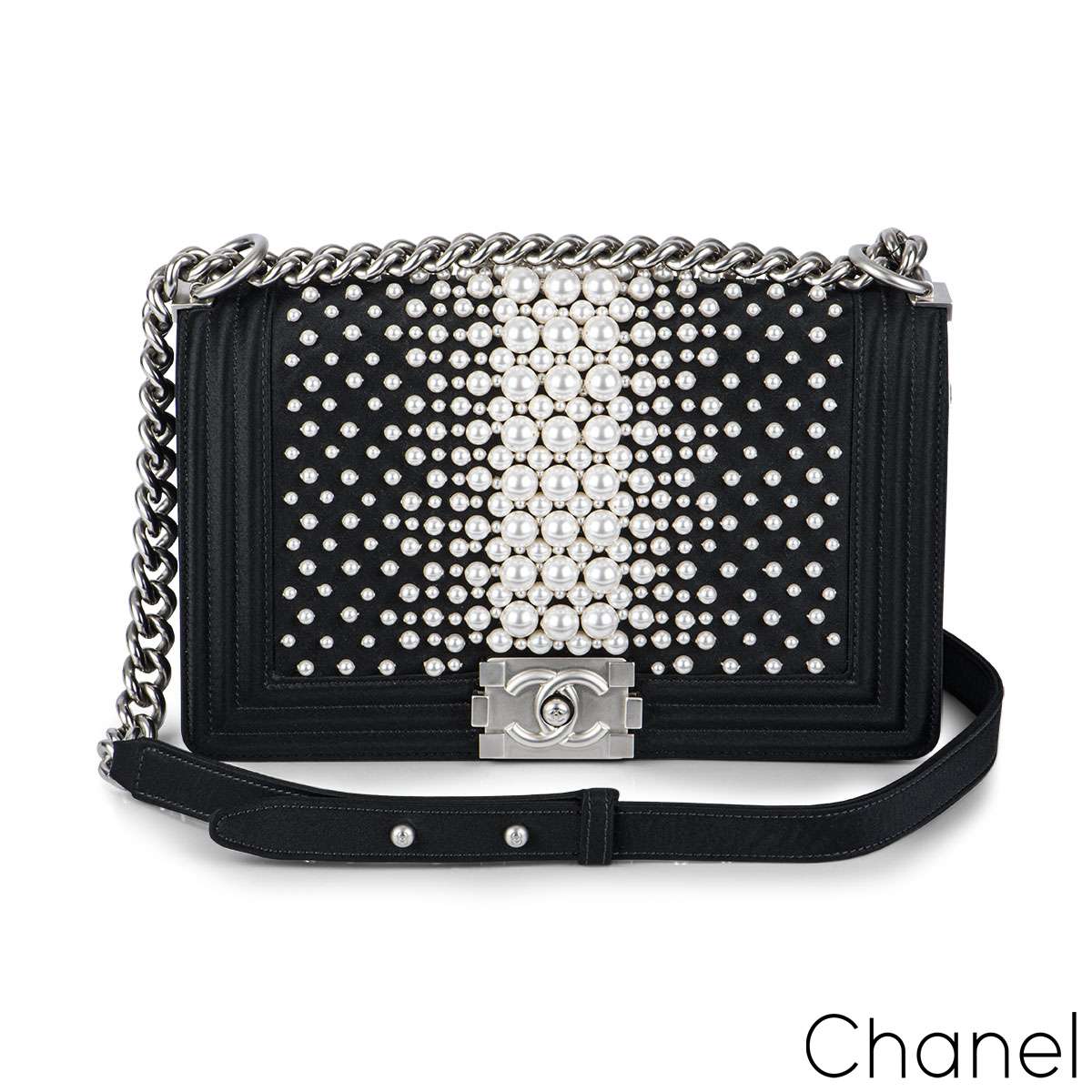 Chanel Metallic Gold Lambskin & Python Boy Bag Medium